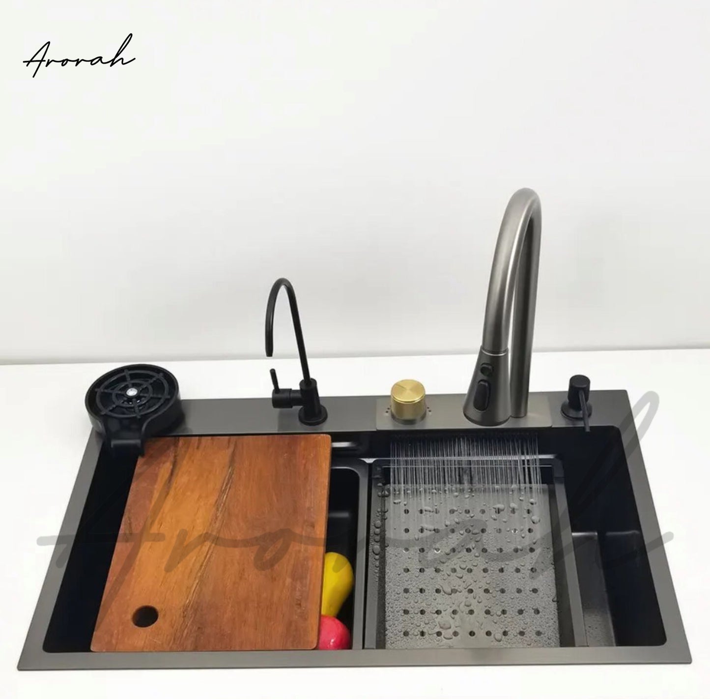 Modern Waterfall Drop-In Sink Set