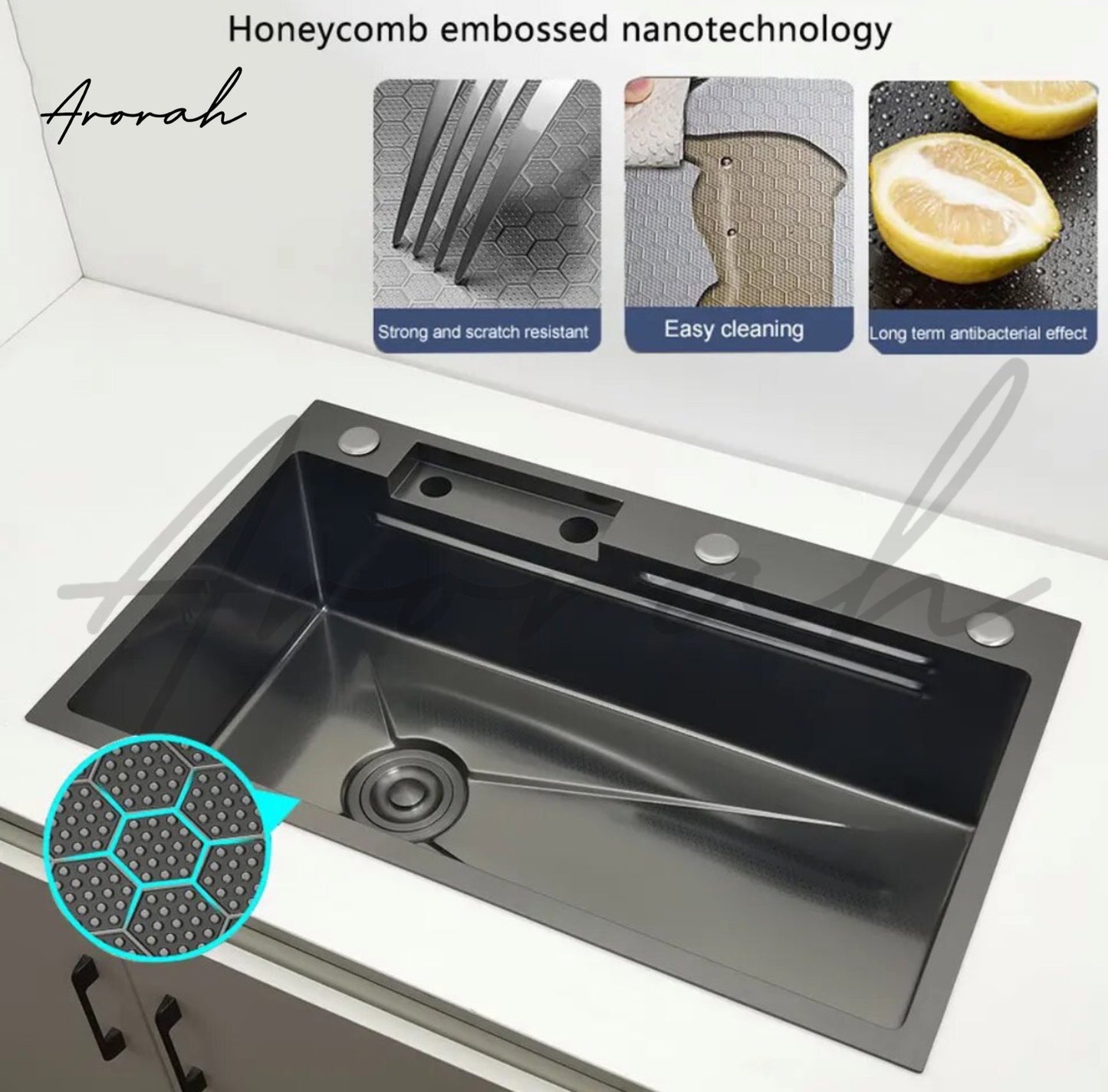 Modern Waterfall Drop-In Sink Set