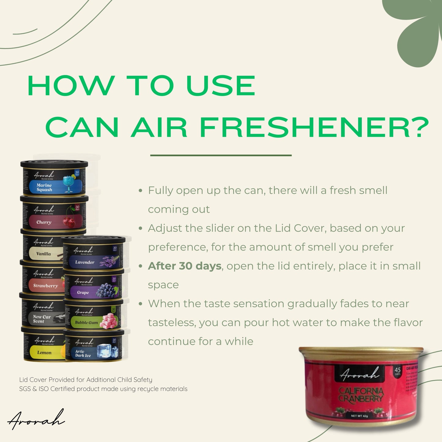 Premium Can Air Freshener Car Perfume