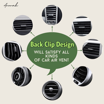 Glow Vent Car Nebulizer Ultrasonic Waterless Essential Oil Diffuser