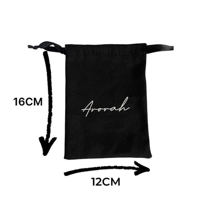 Canvas Drawstring Gift Bag Size 16cm x 12cm