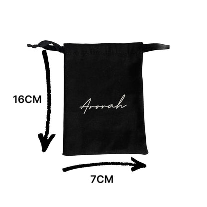 Canvas Drawstring Gift Bag Size 16cm x 7cm