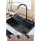 ARORAH Hydropower Piano Key Modern Waterfall Kitchen Sink Set