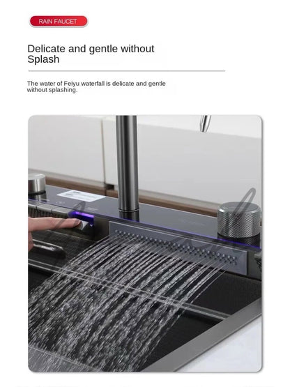 Piano Hydropower Modern Waterfall Kitchen Sink Set