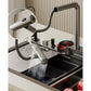 [ARORAH] 2024 Design Alien Faucet Waterfall Kitchen Sink Set