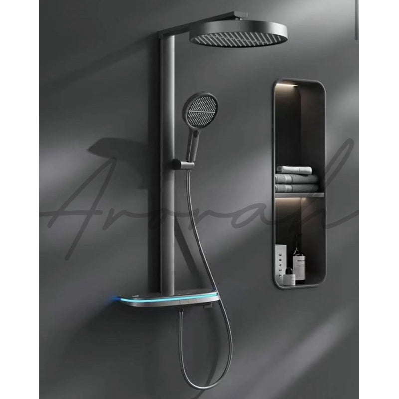 Ellipse Modern Waterfall Shower Set