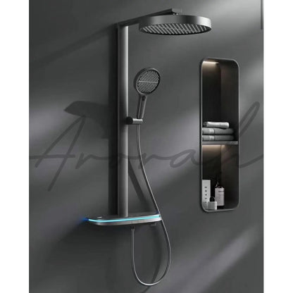 Ellipse Modern Waterfall Shower Set
