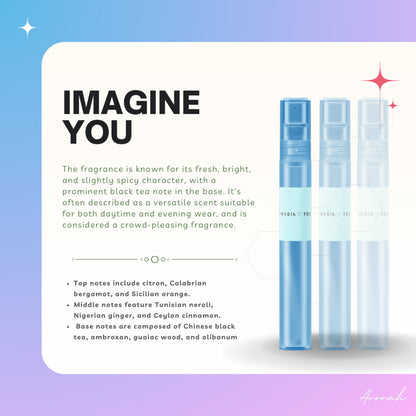 10ML Oil Base Men's & Women’s EDP Inspired Fragrance Body Parfum Travel Size Pocket Perfume