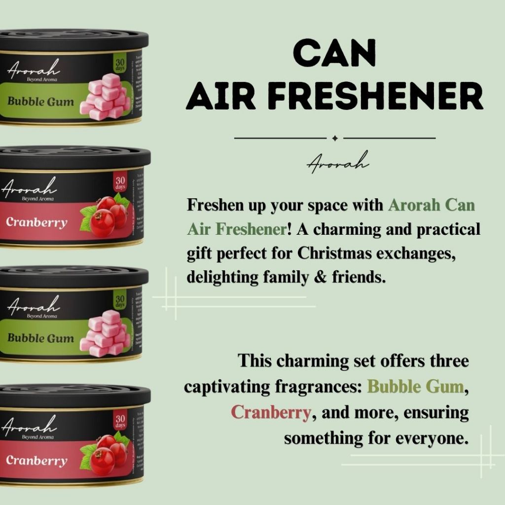 Car Can Freshener Top Scent Gift Set  Gift  Ideas 4’s In A Box