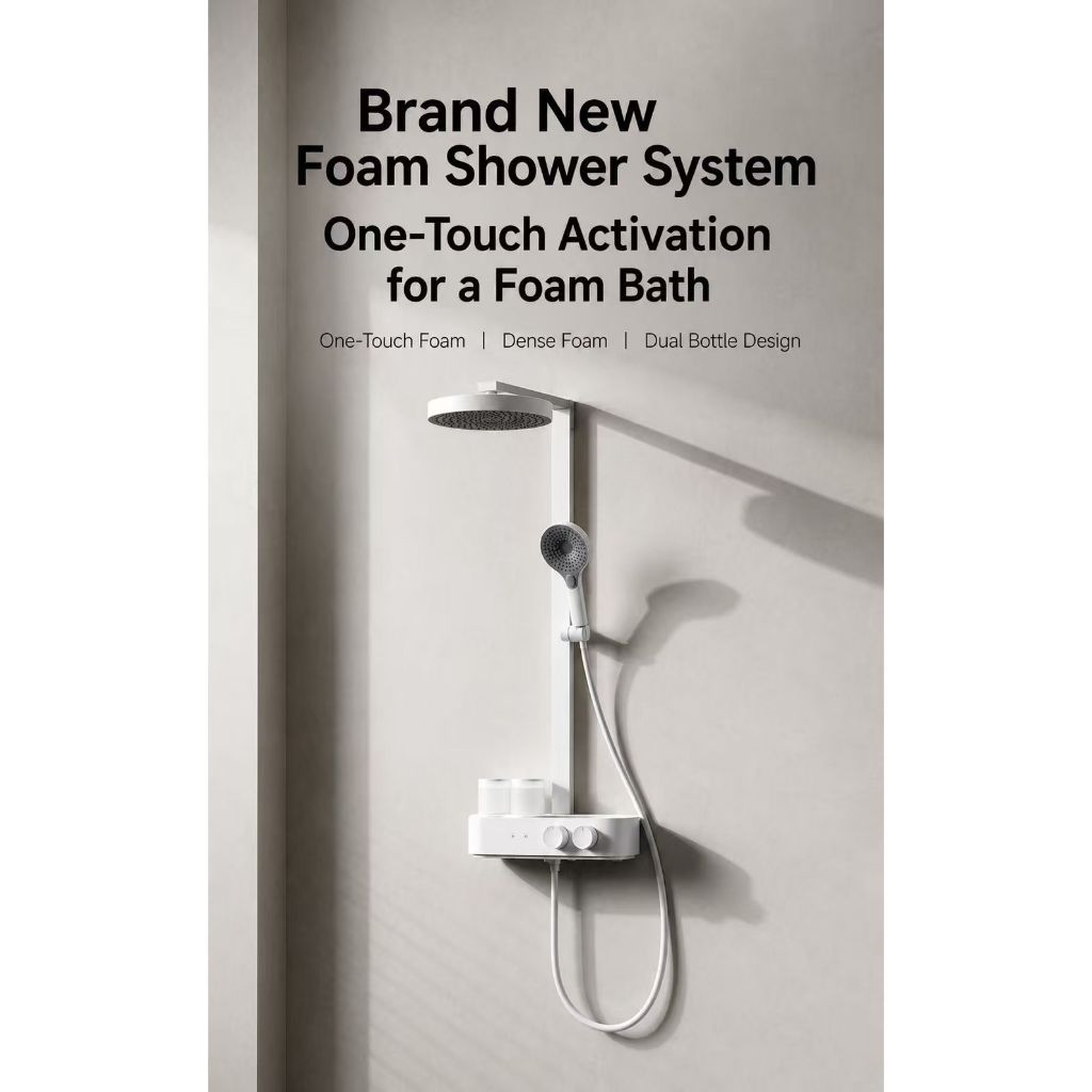 Foam Pro Shower System Foaming Shower Set | Smart Foam Shower Bath System
