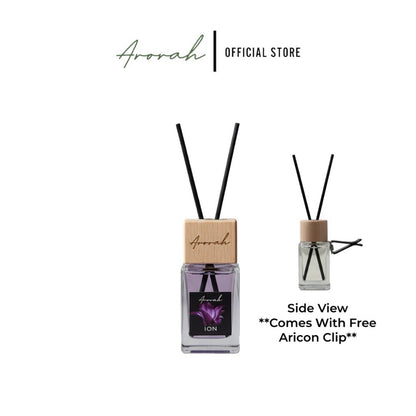 [ARORAH] 15ml Car Perfume Reed Diffuser With Air Vent Clip – No Tilt Needed Car Perfume Bottle