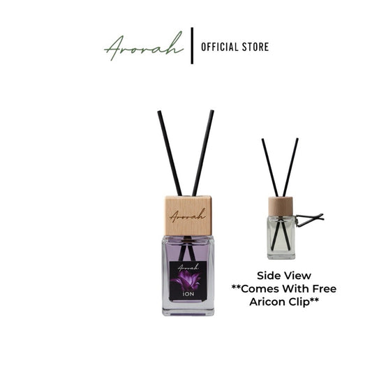 [ARORAH] 15ml Car Perfume Reed Diffuser With Air Vent Clip – No Tilt Needed Car Perfume Bottle