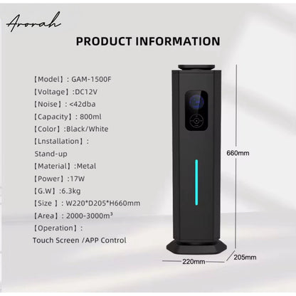 Skyscraper Smart Aroma Diffuser | Large Area Scent Machine for Commercial Area | WiFi App Control