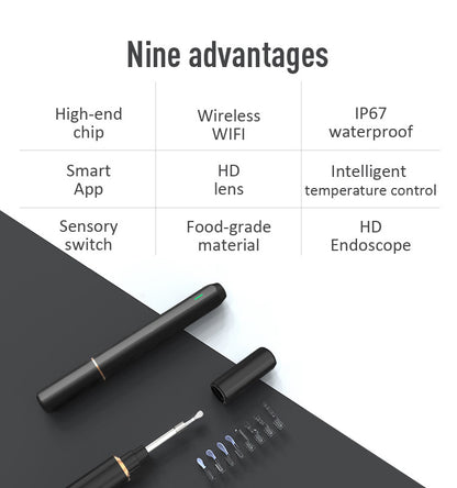 Wireless Otoscope Ear Scope, 3.9mm Ultra-Thin HD Ear Endoscope