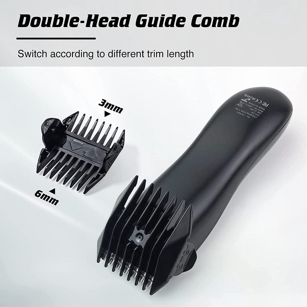 ARORAH Electric Groin Men's Hair Shaver Trimmer Ceramic Blade Heads Waterproof Wet/Dry Body Hair Trimmer